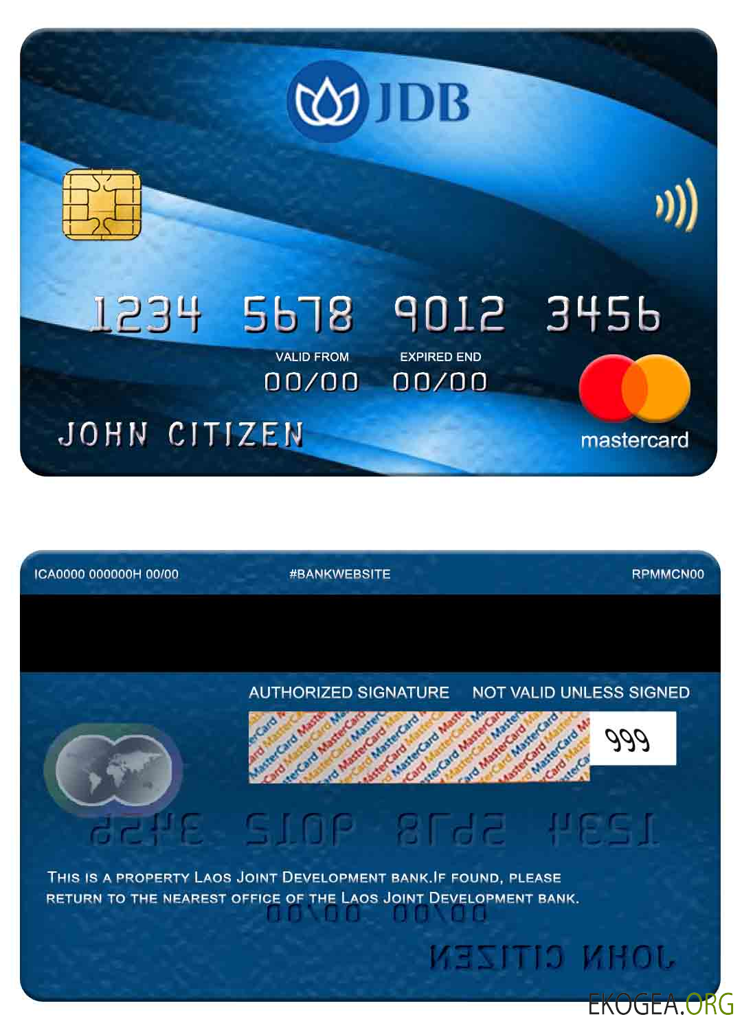 Mastercard de la Banque commune de développement du Laos